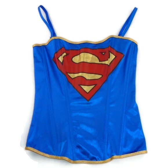 DC Comics Superman Convertible Corset NWOT - Picture 2 of 5